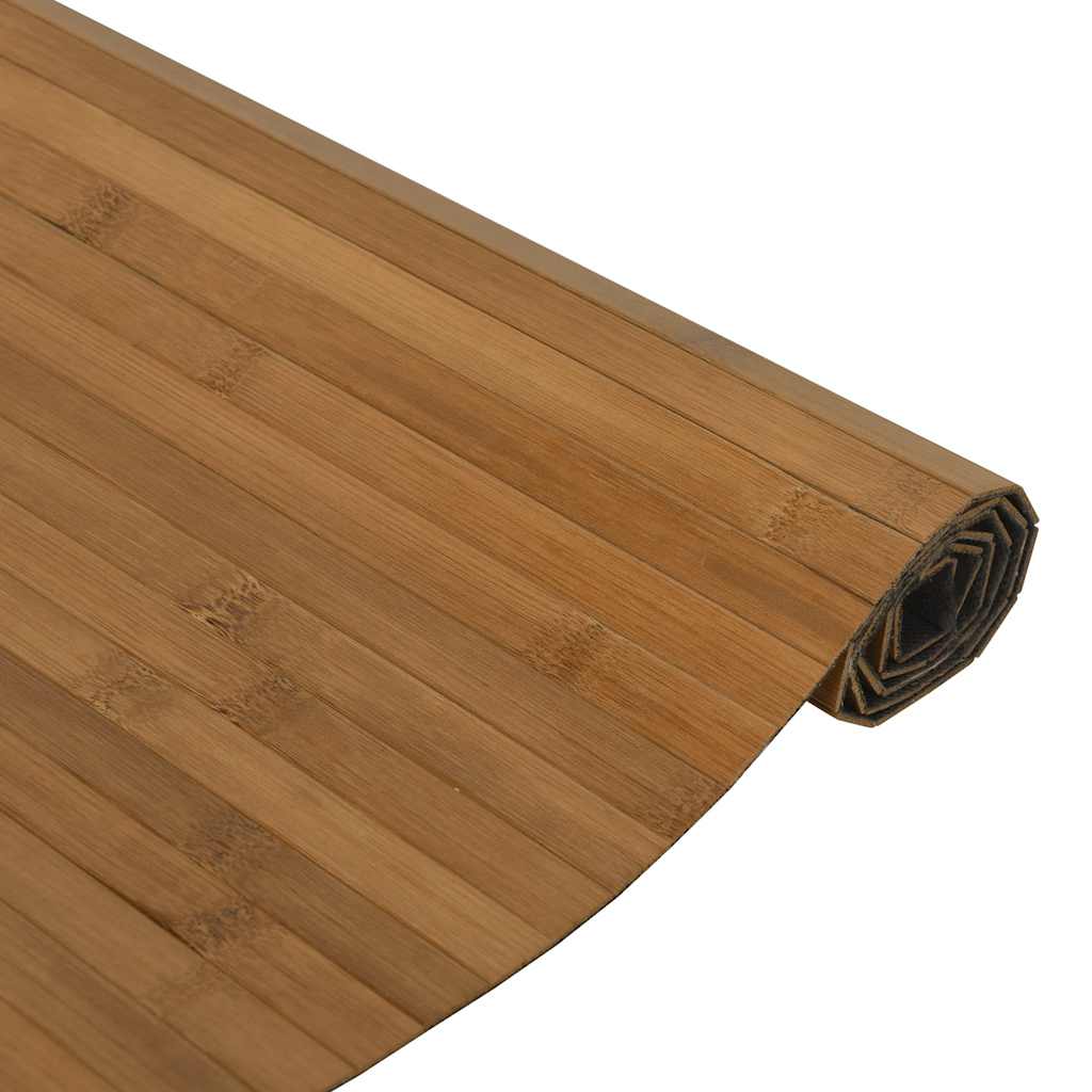 Vloerkleed rechthoekig 100x200 cm bamboe bruin is nu te koop bij PeponiXL, paradijselijk wonen!