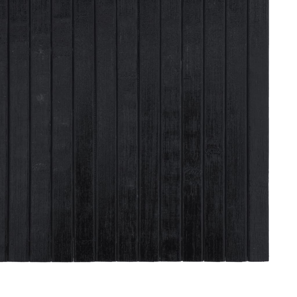 Vloerkleed rechthoekig 100x400 cm bamboe zwart is nu te koop bij PeponiXL, paradijselijk wonen!