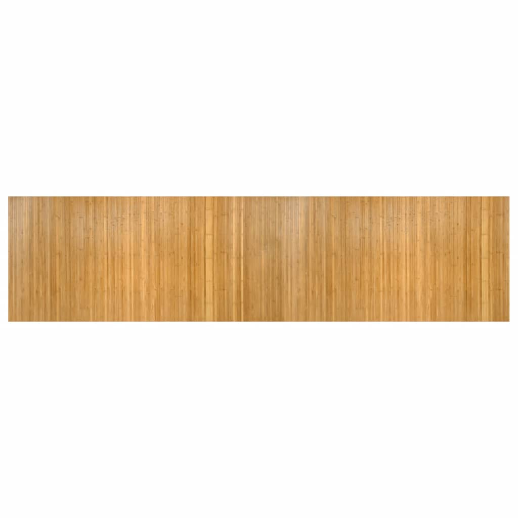 Vloerkleed rechthoekig 100x400 cm bamboe naturel