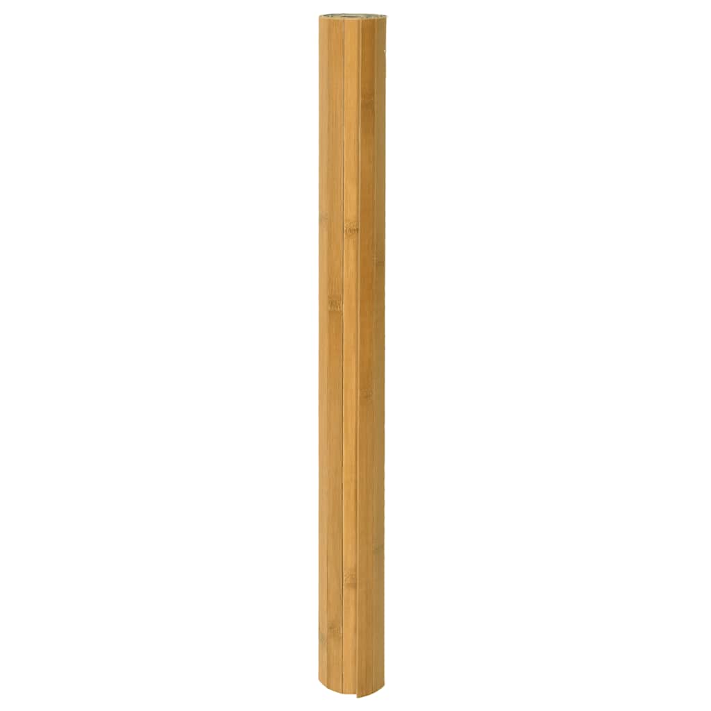 Vloerkleed rechthoekig 100x500 cm bamboe naturel