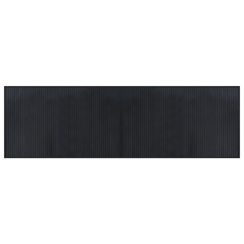 Vloerkleed rechthoekig 60x200 cm bamboe zwart is nu te koop bij PeponiXL, paradijselijk wonen!