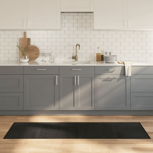 Vloerkleed rechthoekig 60x200 cm bamboe zwart is nu te koop bij PeponiXL, paradijselijk wonen!
