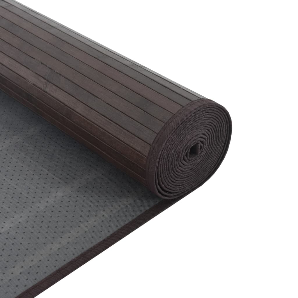 Vloerkleed rechthoekig 60x200 cm bamboe donkerbruin is nu te koop bij PeponiXL, paradijselijk wonen!