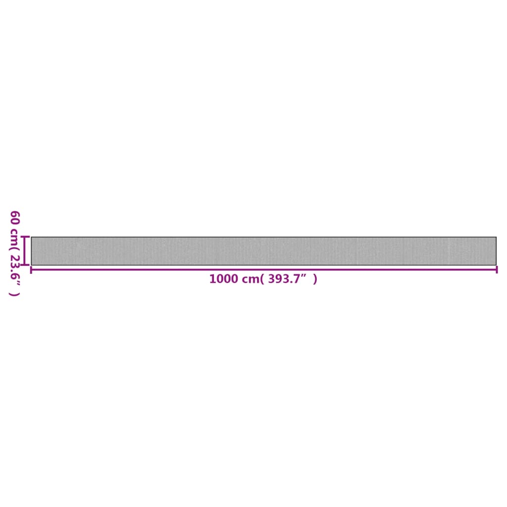 Vloerkleed rechthoekig 60x1000 cm bamboe donkerbruin is nu te koop bij PeponiXL, paradijselijk wonen!