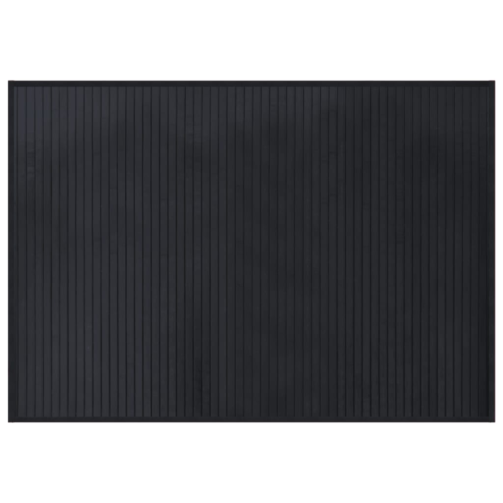 Vloerkleed rechthoekig 70x100 cm bamboe zwart is nu te koop bij PeponiXL, paradijselijk wonen!