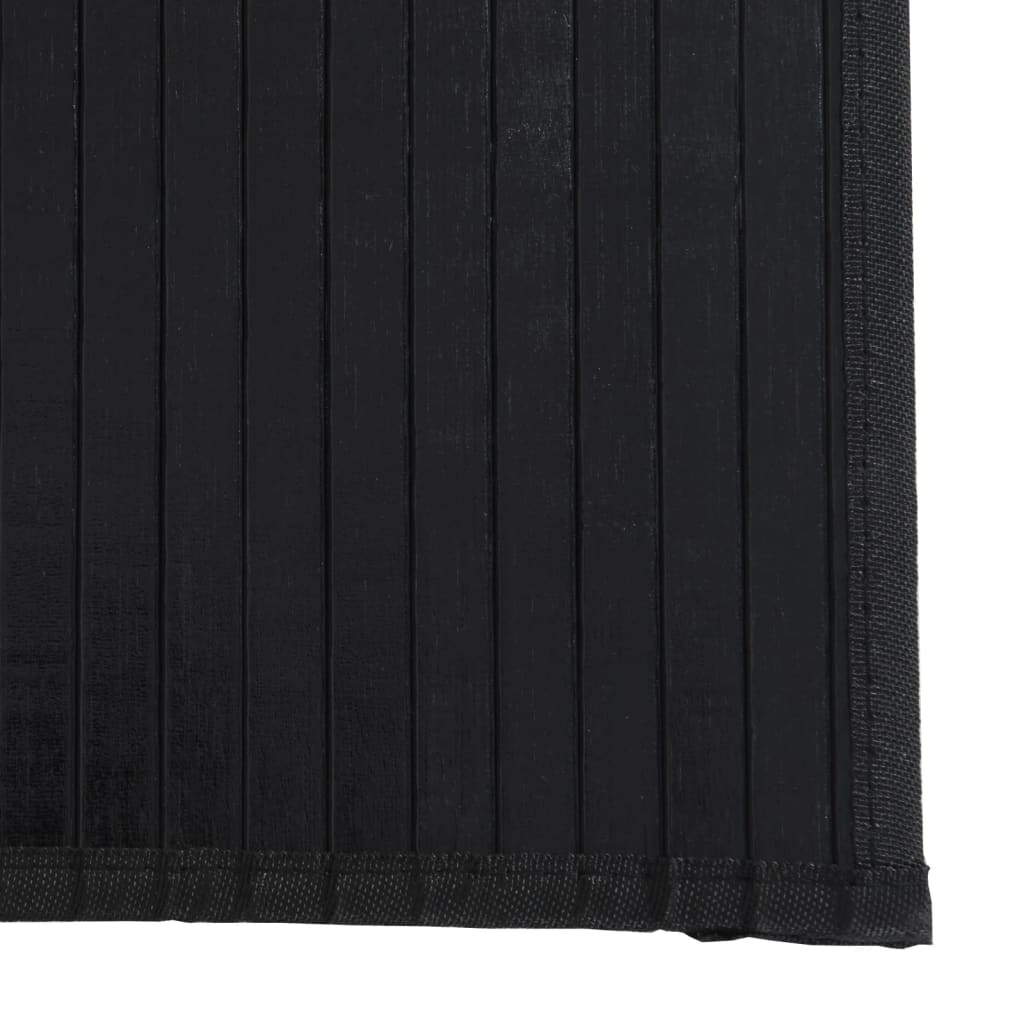 Vloerkleed rechthoekig 70x100 cm bamboe zwart is nu te koop bij PeponiXL, paradijselijk wonen!
