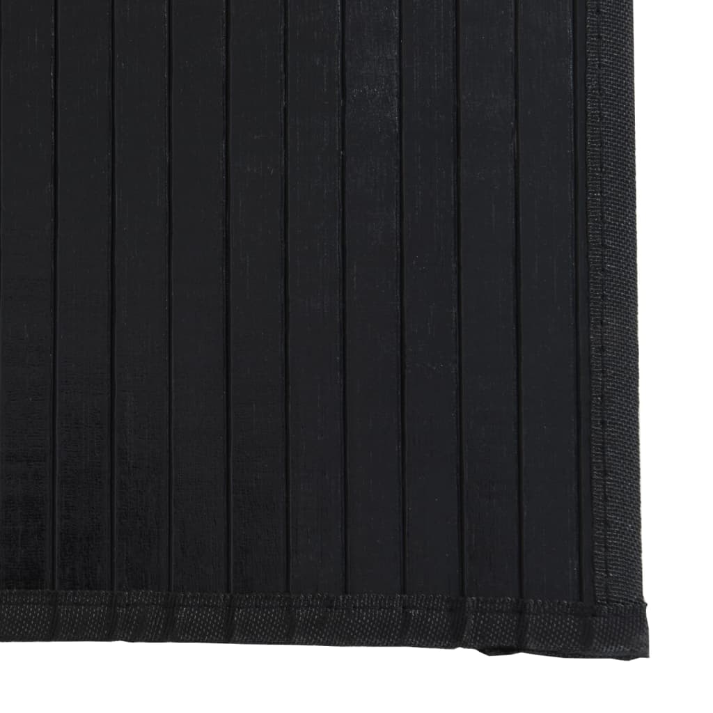 Vloerkleed rechthoekig 70x400 cm bamboe zwart is nu te koop bij PeponiXL, paradijselijk wonen!