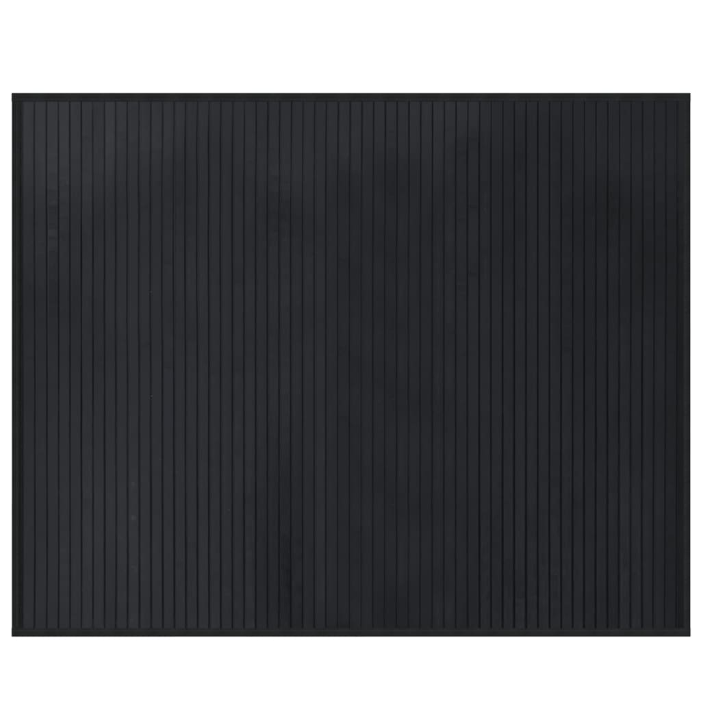 Vloerkleed rechthoekig 80x100 cm bamboe zwart is nu te koop bij PeponiXL, paradijselijk wonen!