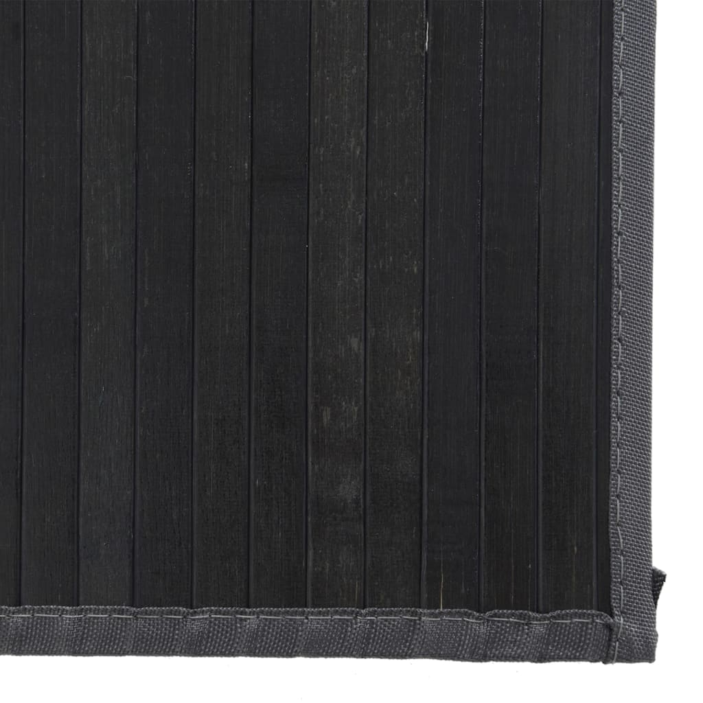 Vloerkleed rechthoekig 80x100 cm bamboe zwart is nu te koop bij PeponiXL, paradijselijk wonen!