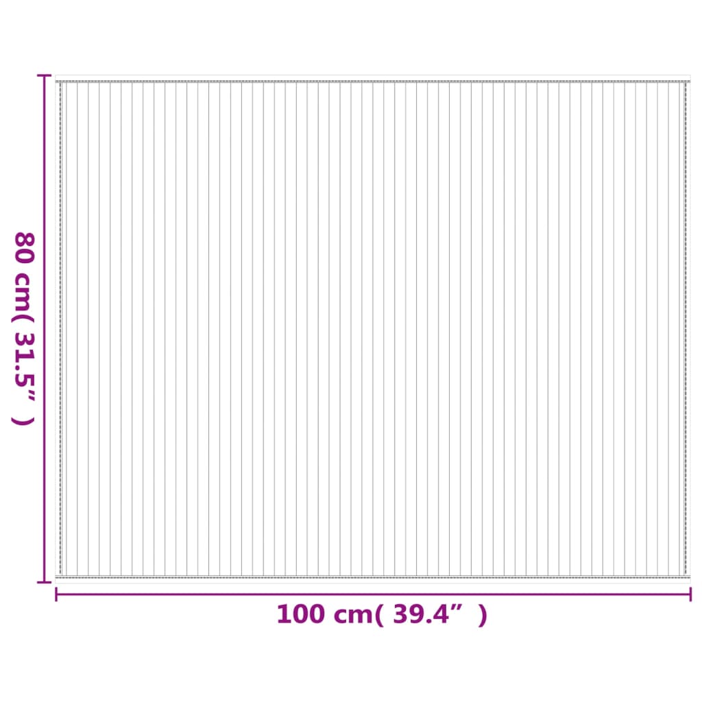Vloerkleed rechthoekig 80x100 cm bamboe grijs is nu te koop bij PeponiXL, paradijselijk wonen!