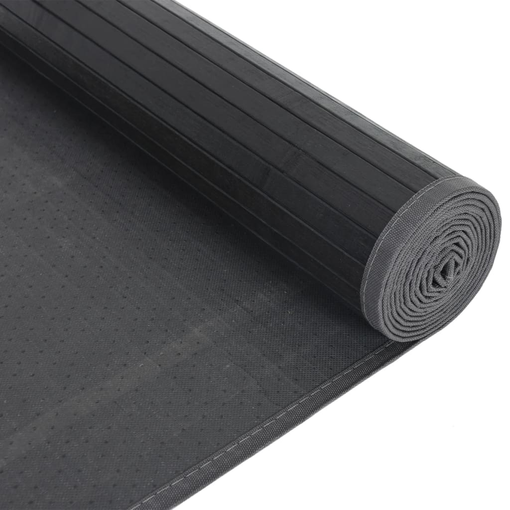Vloerkleed rechthoekig 80x200 cm bamboe zwart is nu te koop bij PeponiXL, paradijselijk wonen!