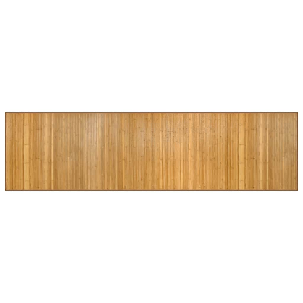 Vloerkleed rechthoekig 80x300 cm bamboe naturel