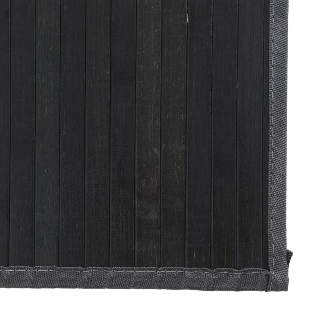 Vloerkleed rechthoekig 80x400 cm bamboe zwart is nu te koop bij PeponiXL, paradijselijk wonen!