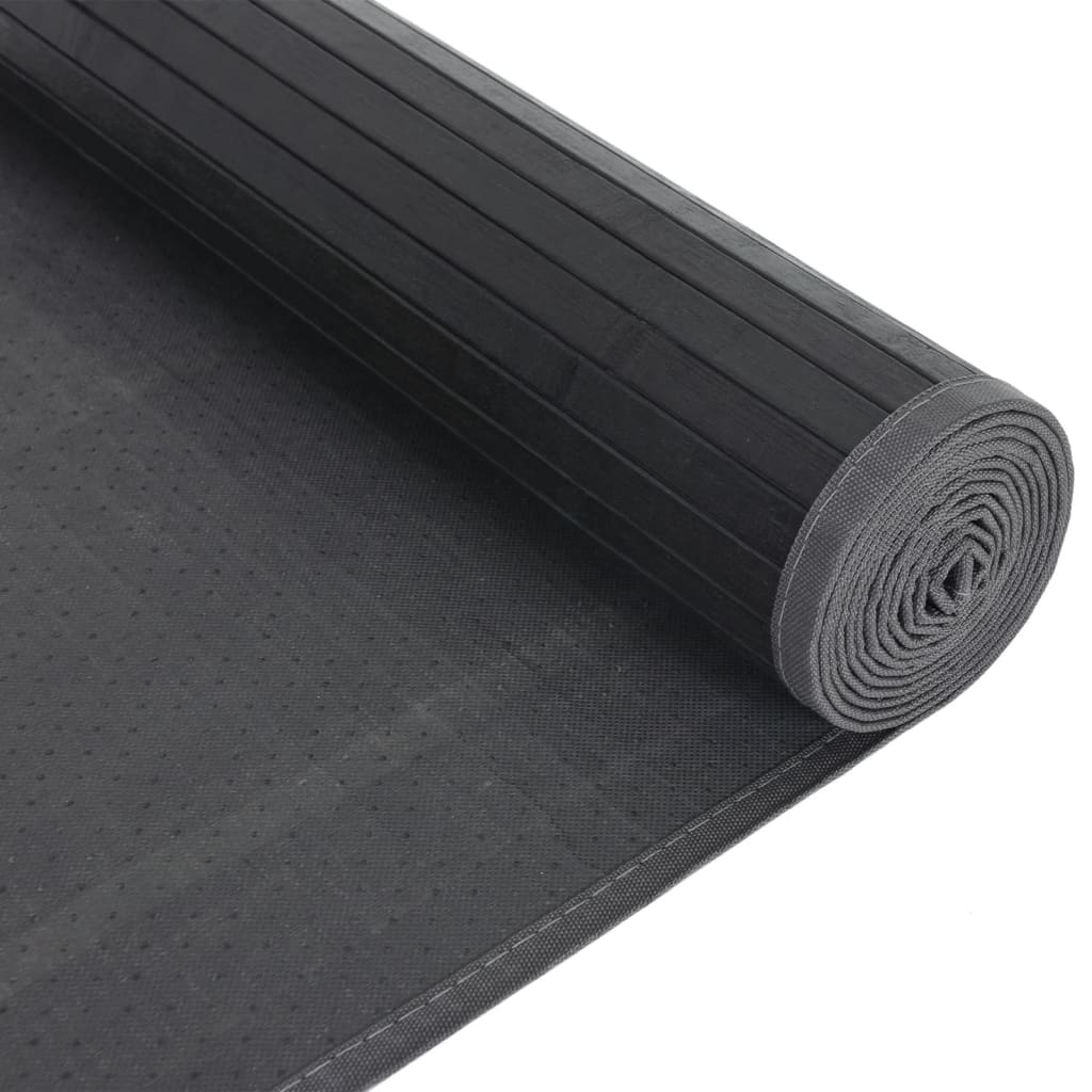 Vloerkleed rechthoekig 80x1000 cm bamboe zwart is nu te koop bij PeponiXL, paradijselijk wonen!