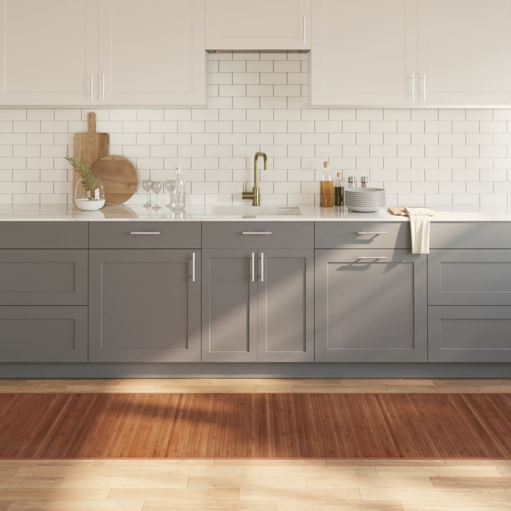 Vloerkleed rechthoekig 80x1000 cm bamboe bruin is nu te koop bij PeponiXL, paradijselijk wonen!