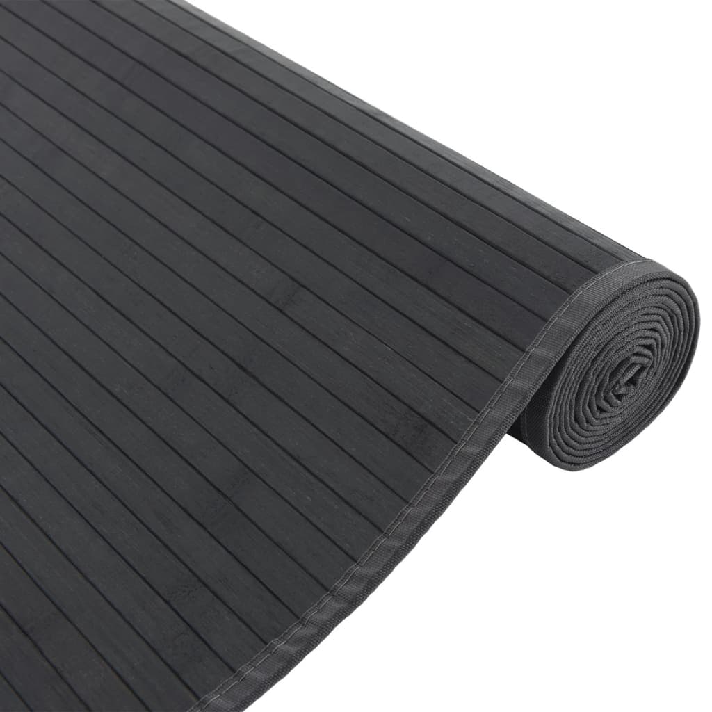 Vloerkleed rechthoekig 80x1000 cm bamboe grijs is nu te koop bij PeponiXL, paradijselijk wonen!