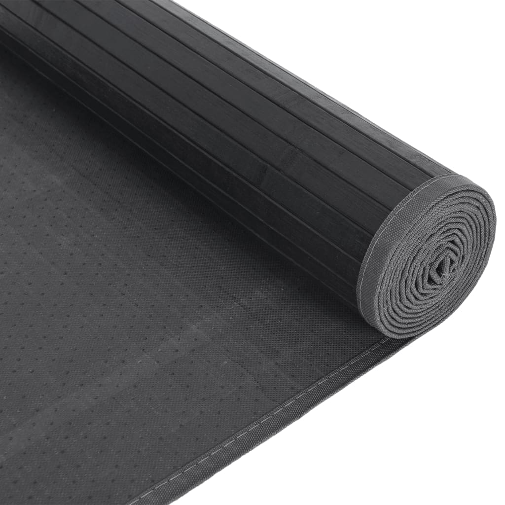 Vloerkleed rechthoekig 80x1000 cm bamboe grijs is nu te koop bij PeponiXL, paradijselijk wonen!