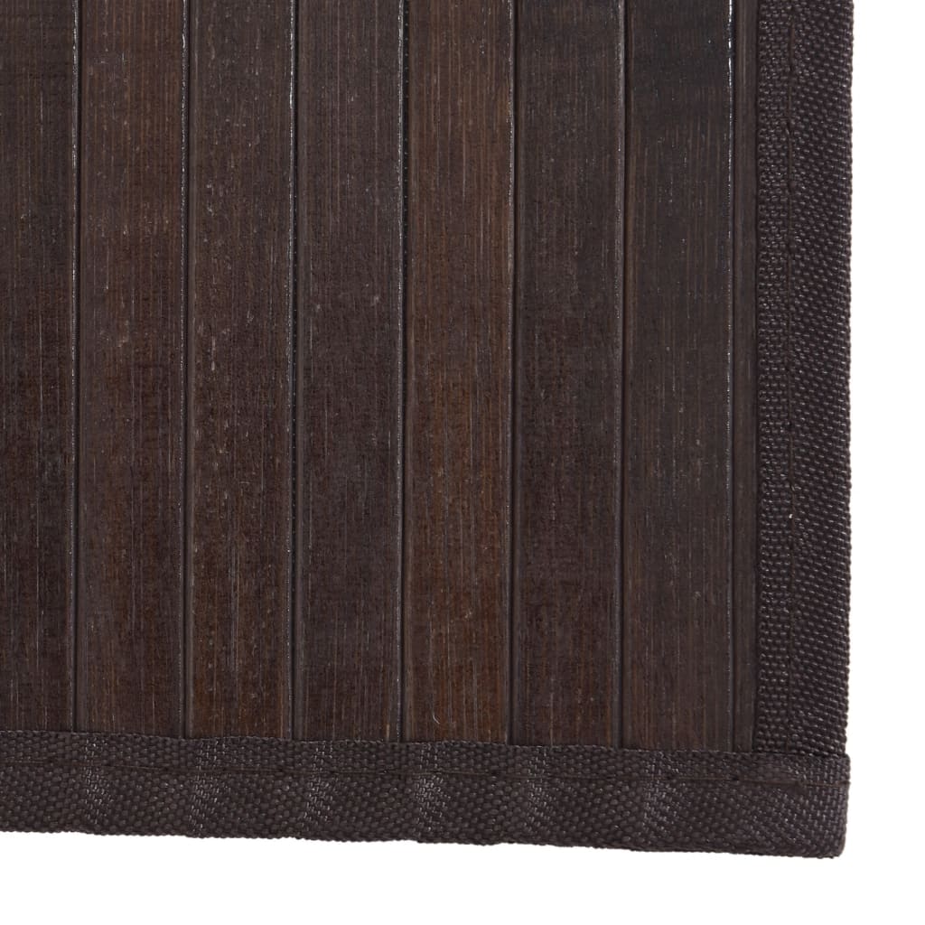 Vloerkleed rechthoekig 80x1000 cm bamboe donkerbruin is nu te koop bij PeponiXL, paradijselijk wonen!