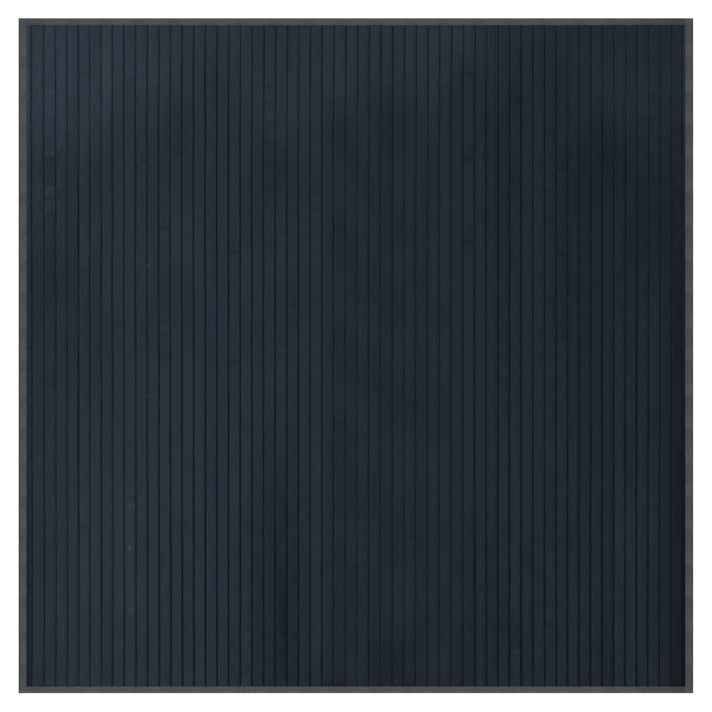 Vloerkleed vierkant 100x100 cm bamboe grijs is nu te koop bij PeponiXL, paradijselijk wonen!