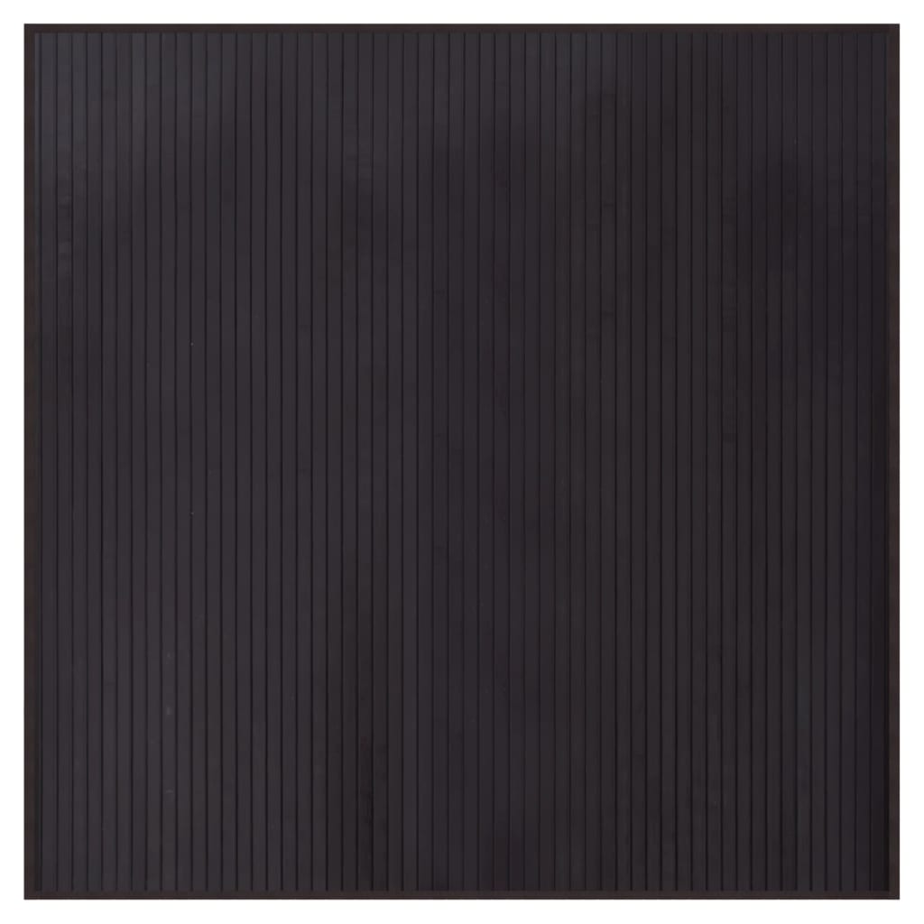 Vloerkleed vierkant 100x100 cm bamboe donkerbruin is nu te koop bij PeponiXL, paradijselijk wonen!