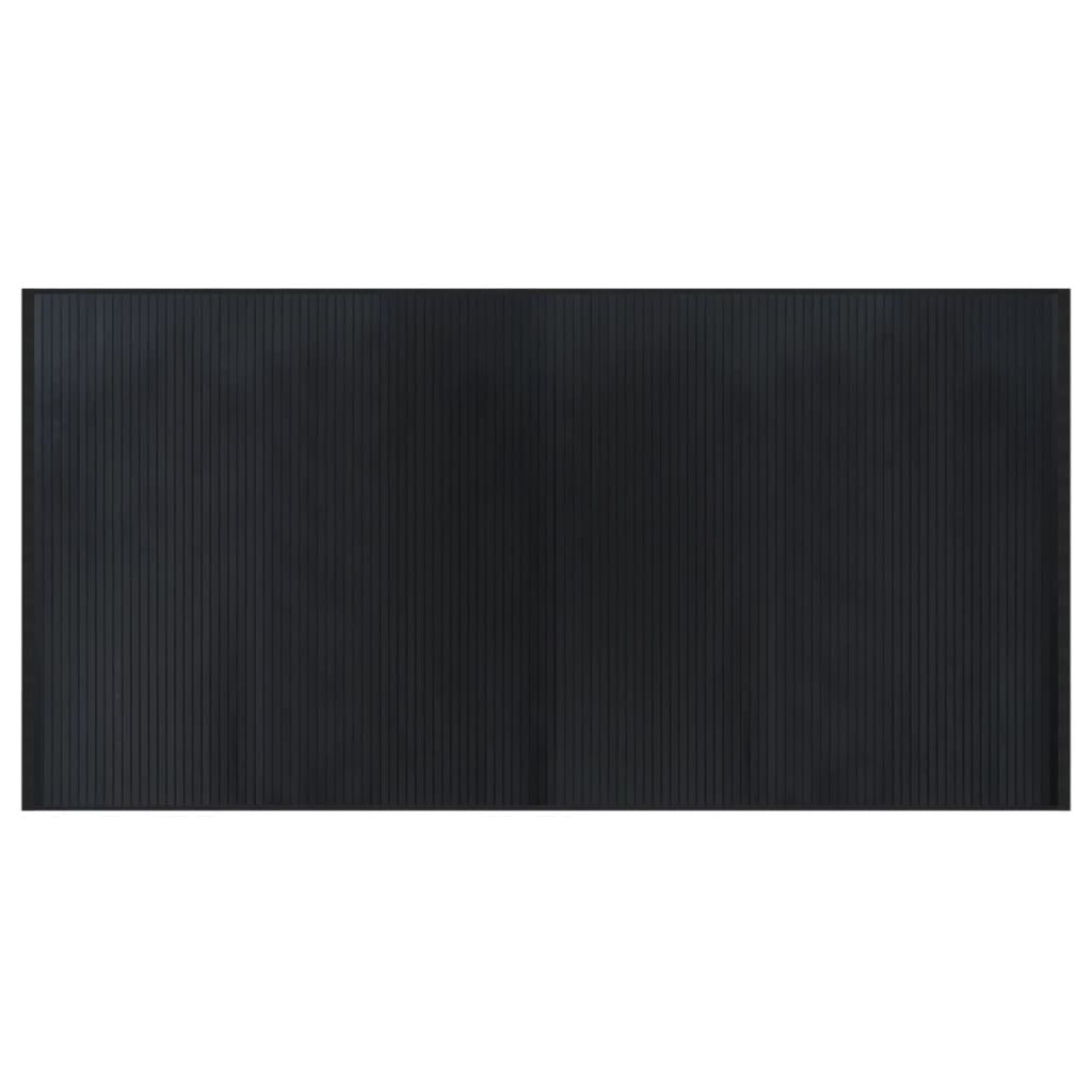 Vloerkleed rechthoekig 100x200 cm bamboe zwart is nu te koop bij PeponiXL, paradijselijk wonen!
