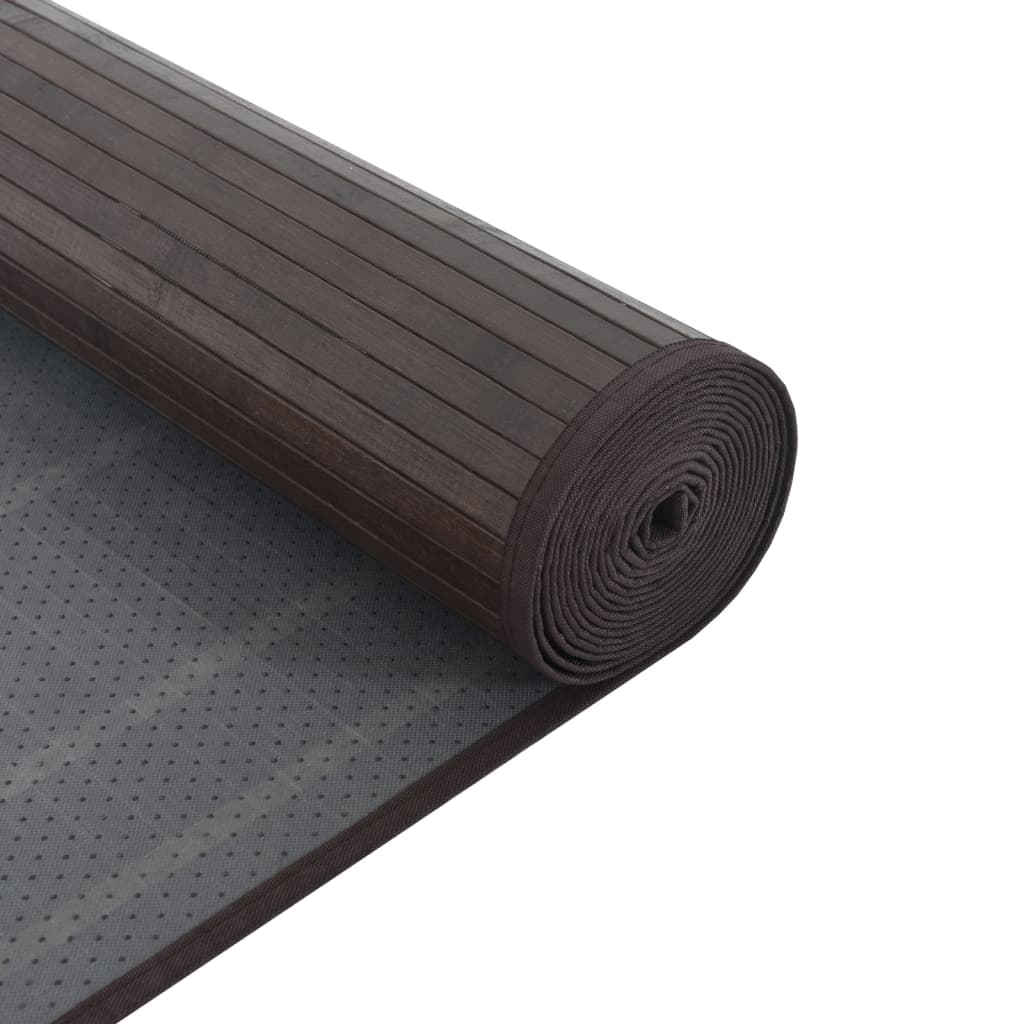 Vloerkleed rechthoekig 100x200 cm bamboe donkerbruin is nu te koop bij PeponiXL, paradijselijk wonen!