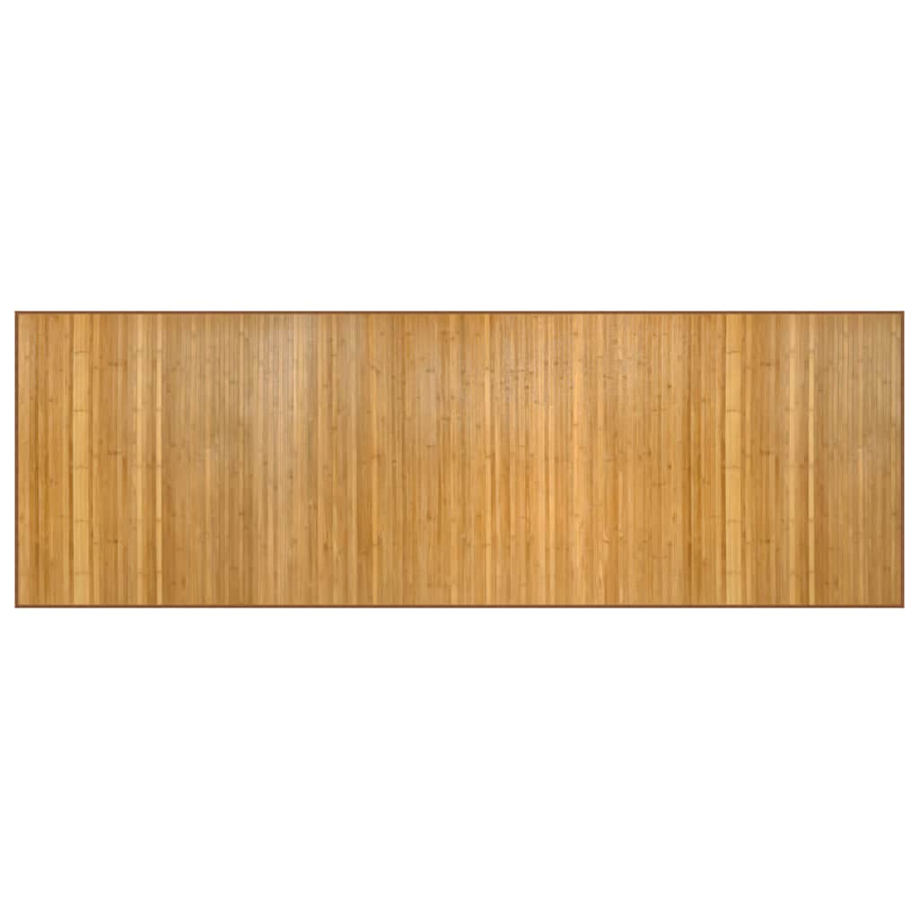Vloerkleed rechthoekig 100x300 cm bamboe naturel