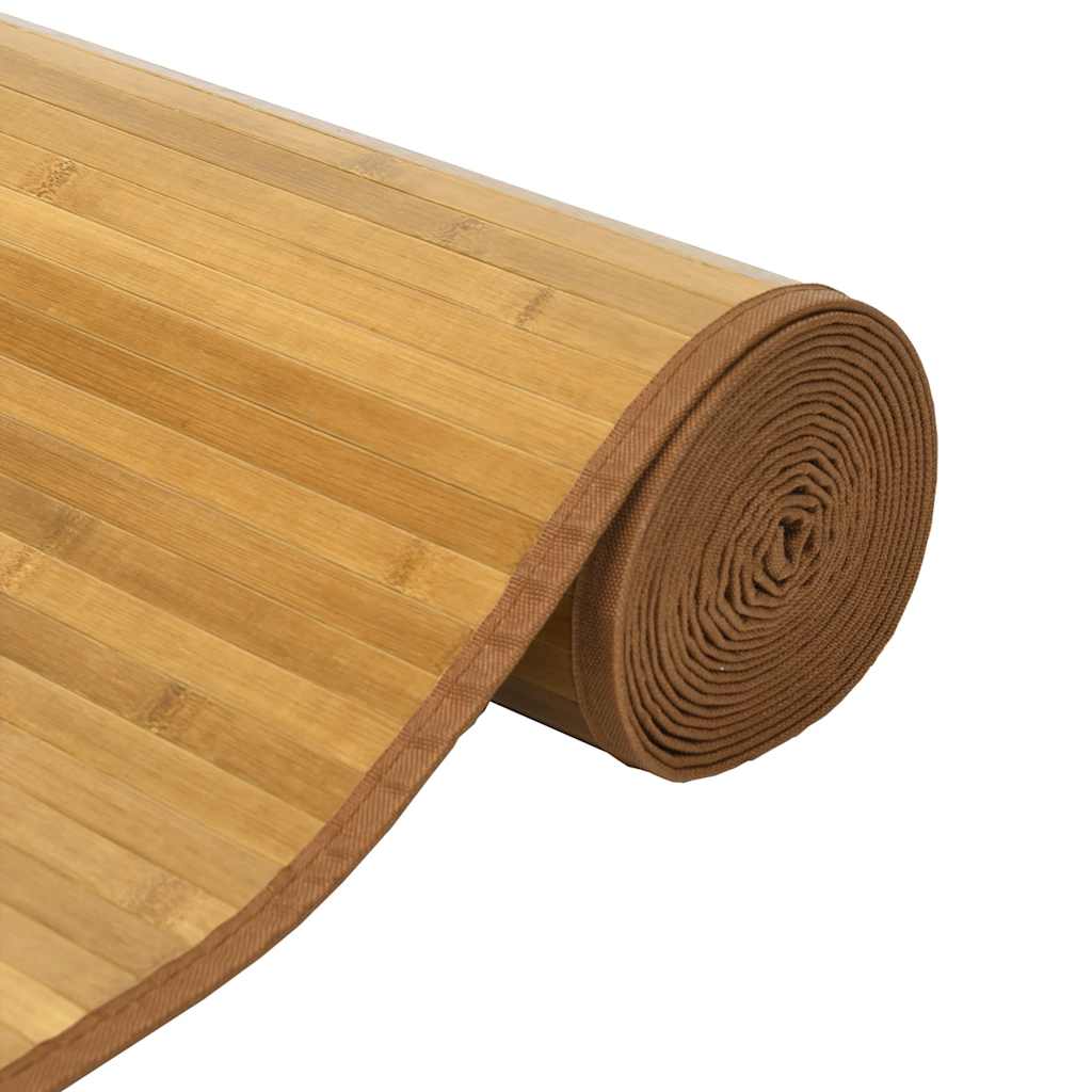 Vloerkleed rechthoekig 100x300 cm bamboe naturel
