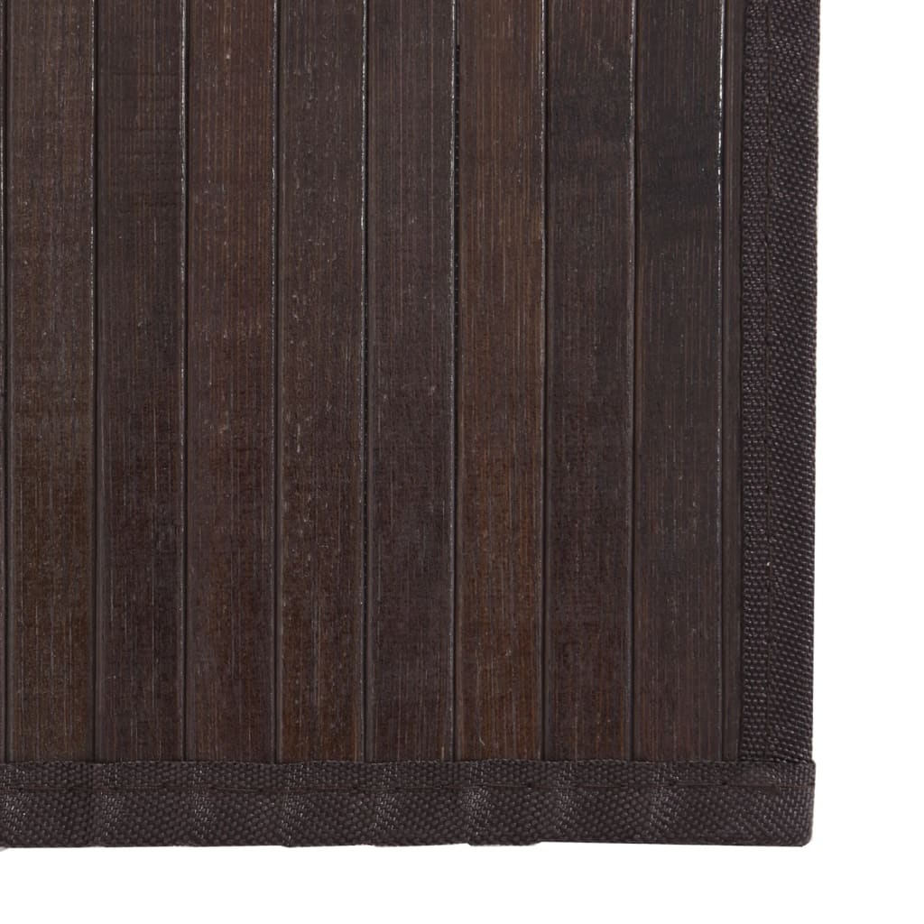 Vloerkleed rechthoekig 100x400 cm bamboe donkerbruin is nu te koop bij PeponiXL, paradijselijk wonen!