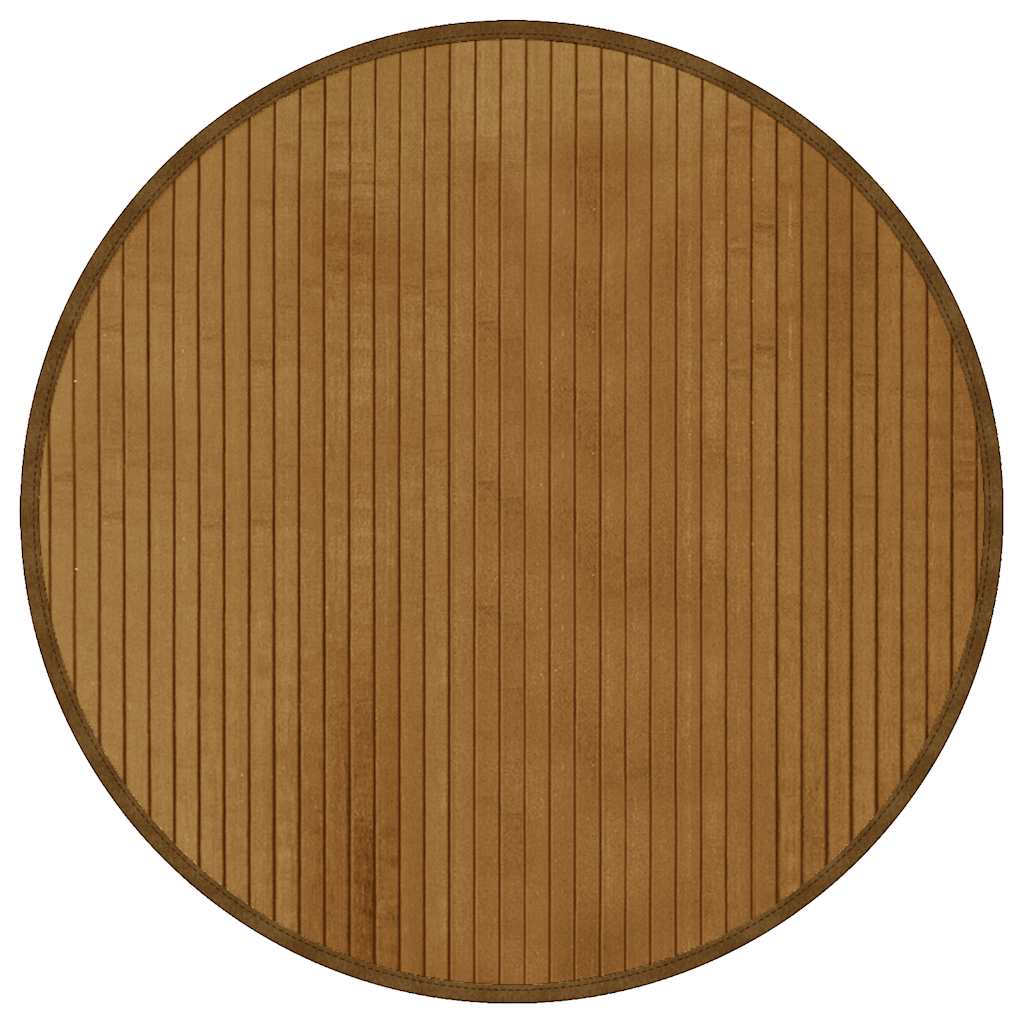 Vloerkleed rond 60 cm bamboe bruin is nu te koop bij PeponiXL, paradijselijk wonen!