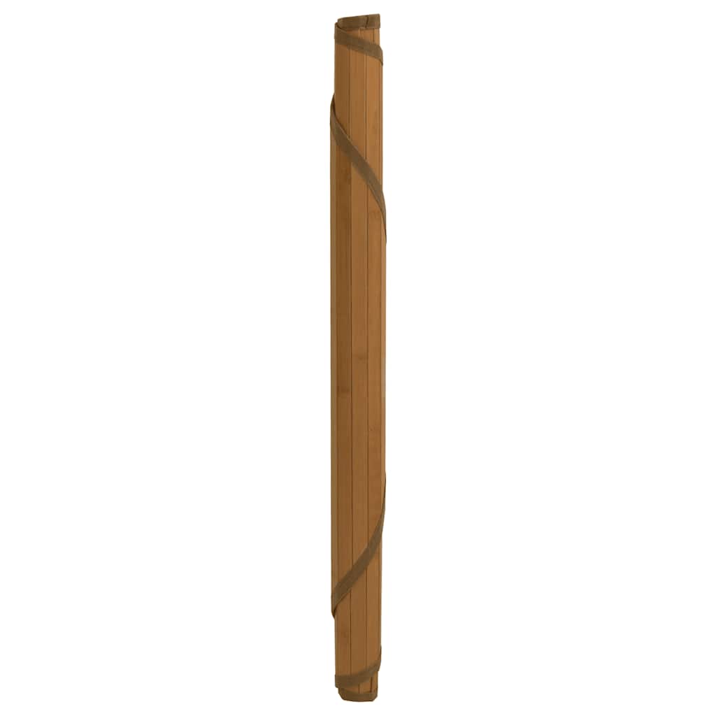 Vloerkleed rond 60 cm bamboe bruin is nu te koop bij PeponiXL, paradijselijk wonen!