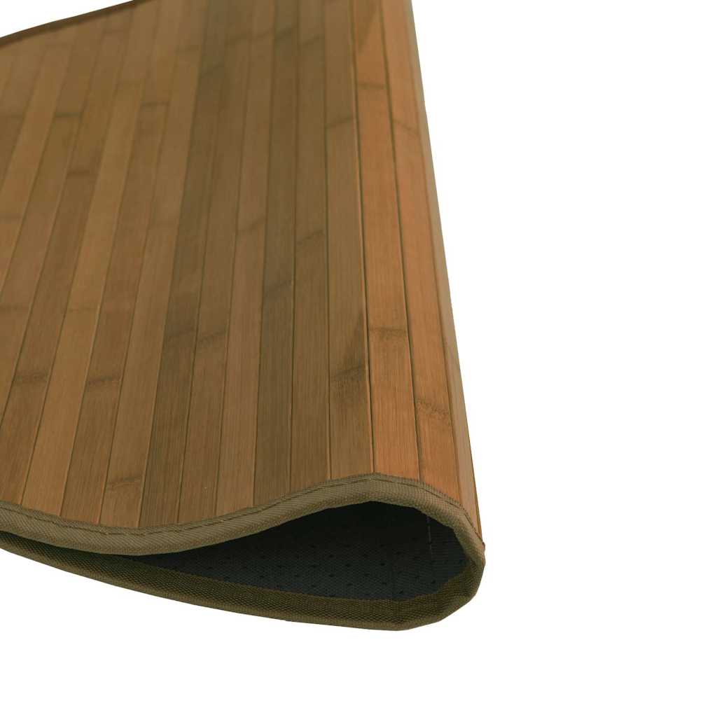 Vloerkleed rond 60 cm bamboe bruin is nu te koop bij PeponiXL, paradijselijk wonen!