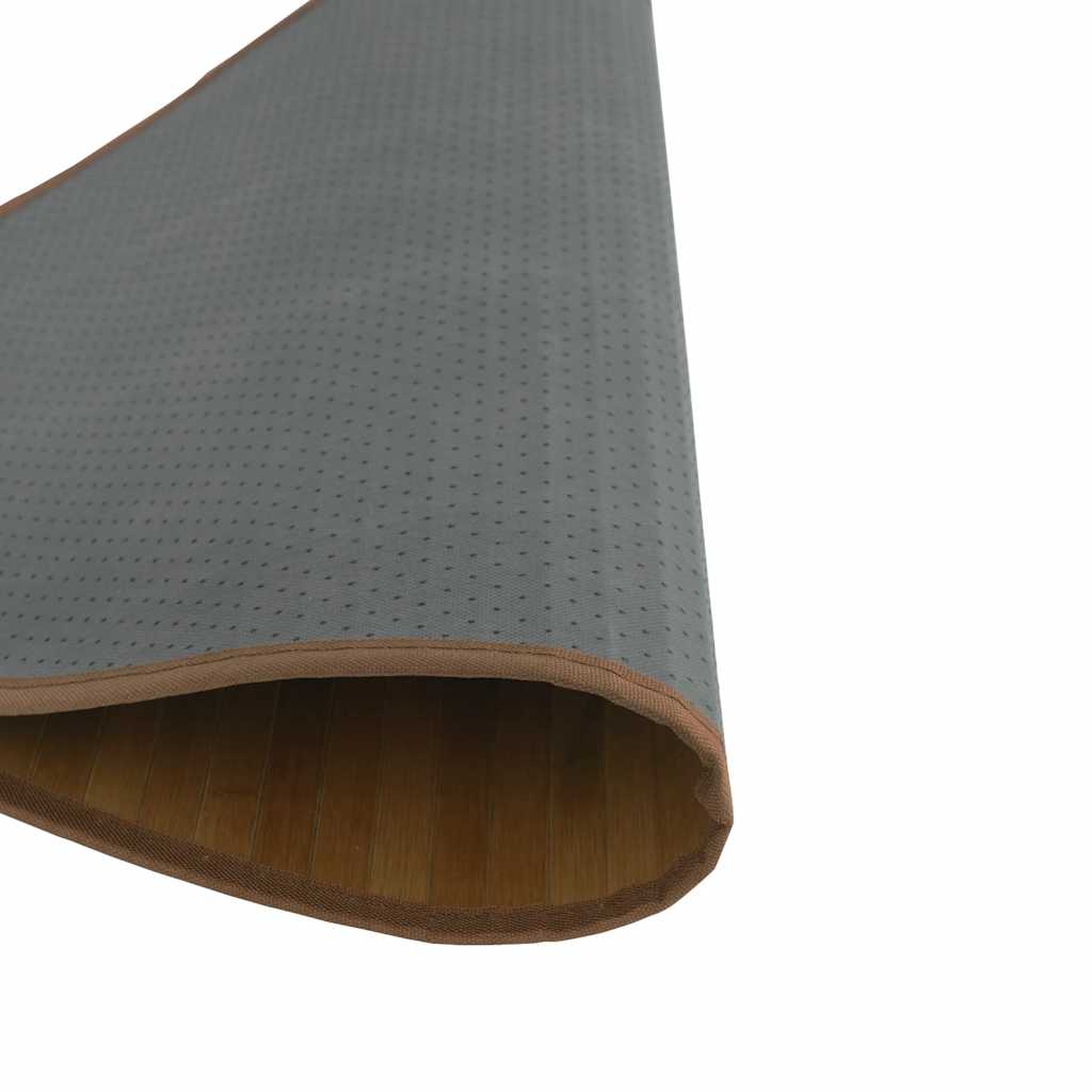 Vloerkleed rond 60 cm bamboe bruin is nu te koop bij PeponiXL, paradijselijk wonen!