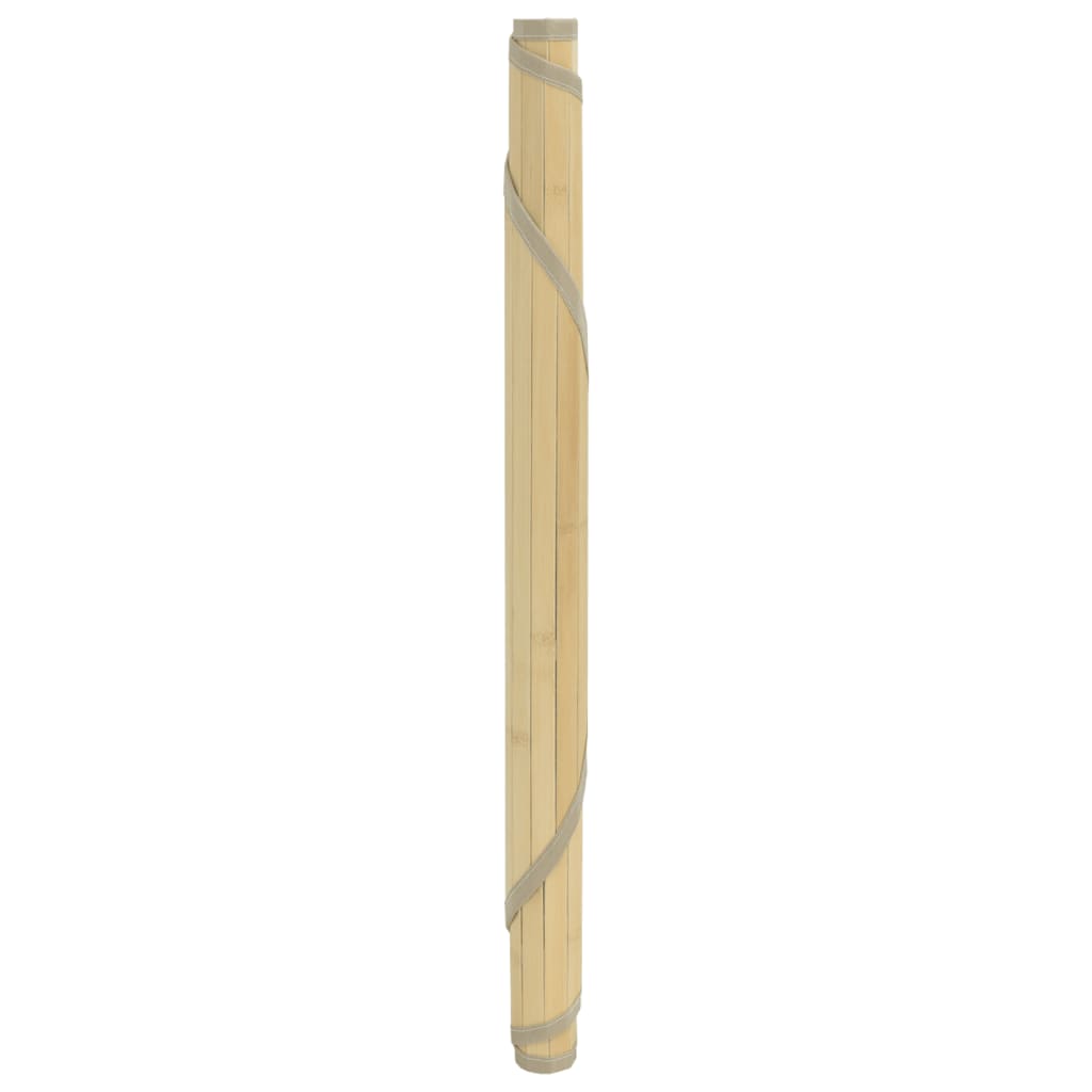 Vloerkleed rond 60 cm bamboe lichtnaturel is nu te koop bij PeponiXL, paradijselijk wonen!
