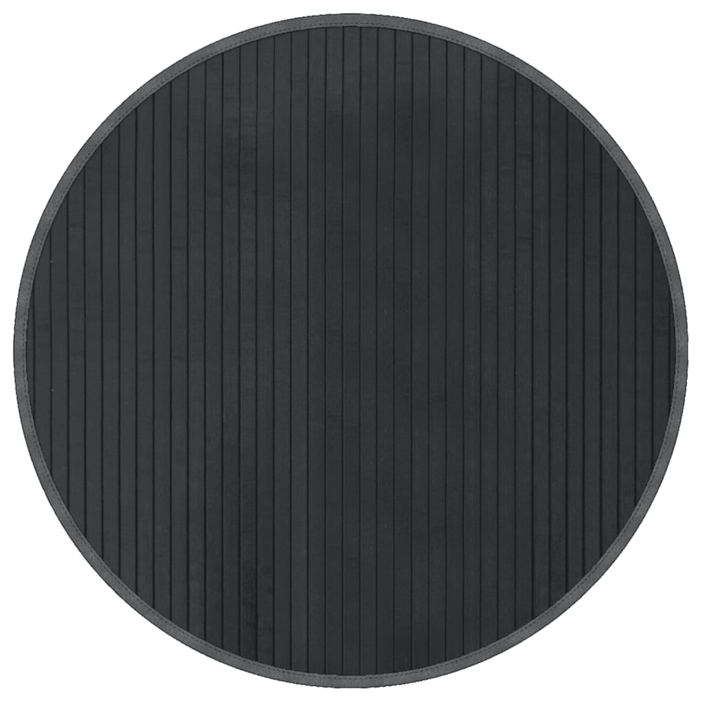 Vloerkleed rond 60 cm bamboe grijs is nu te koop bij PeponiXL, paradijselijk wonen!