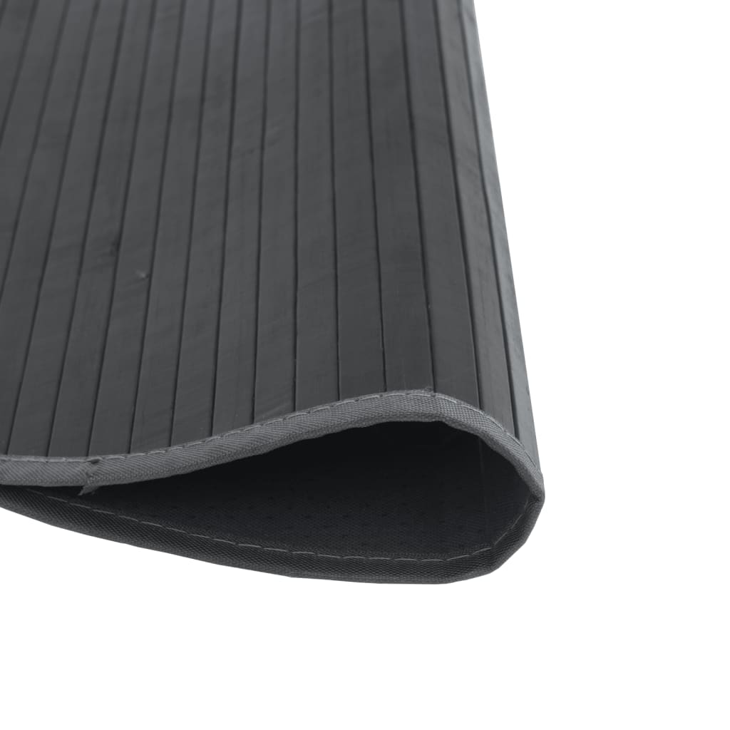 Vloerkleed rond 60 cm bamboe grijs is nu te koop bij PeponiXL, paradijselijk wonen!