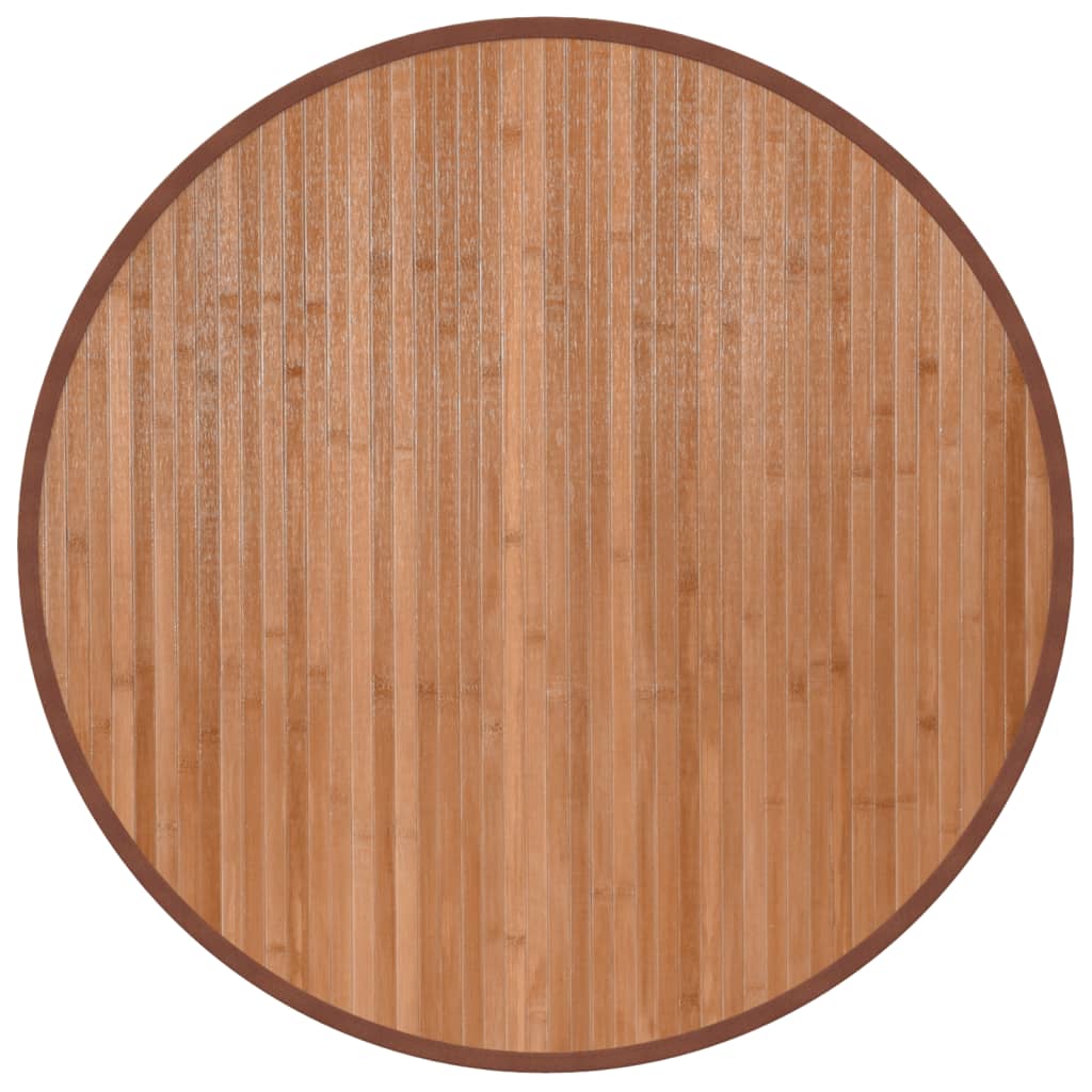 Vloerkleed rond 80 cm bamboe naturel is nu te koop bij PeponiXL, paradijselijk wonen!