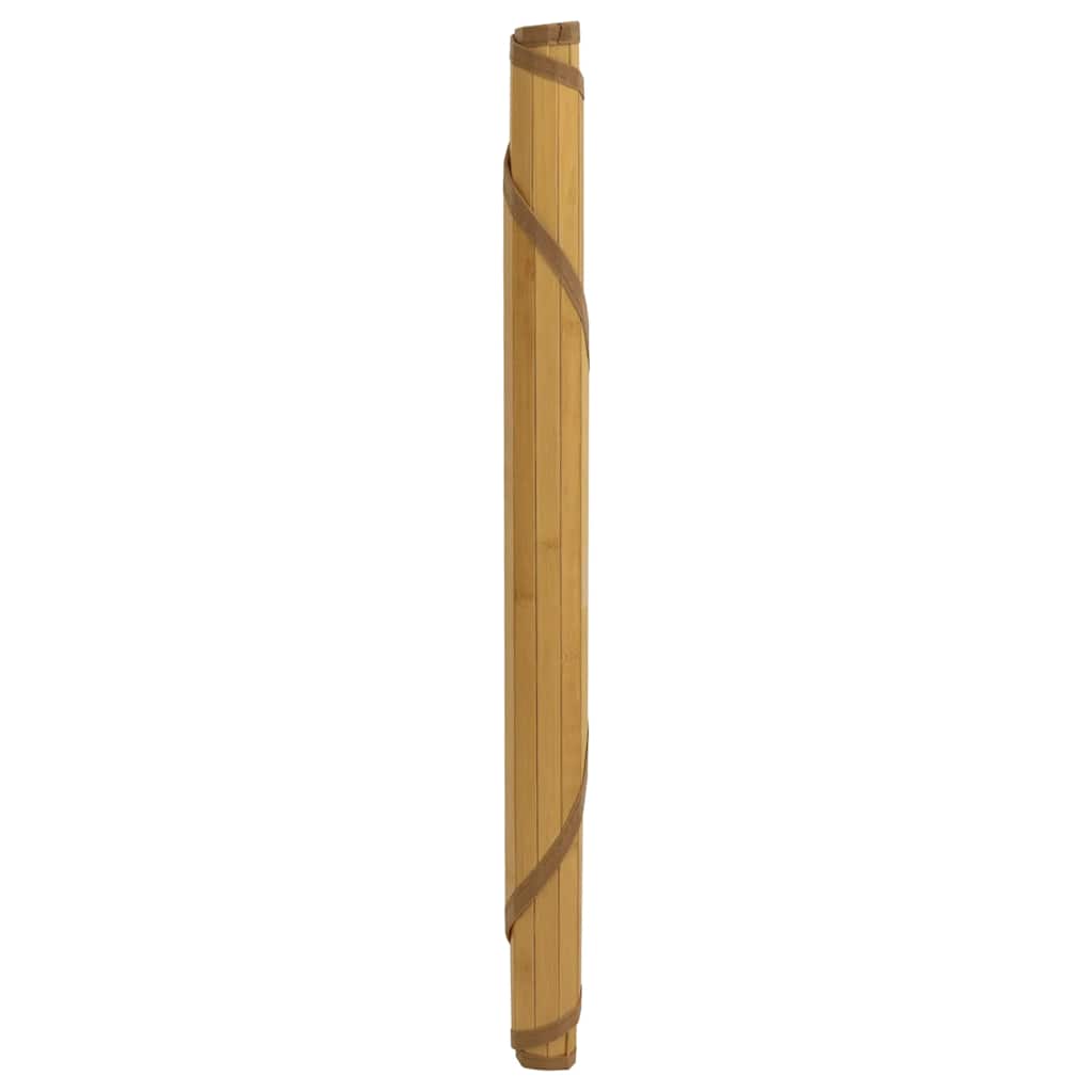 Vloerkleed rond 80 cm bamboe naturel is nu te koop bij PeponiXL, paradijselijk wonen!