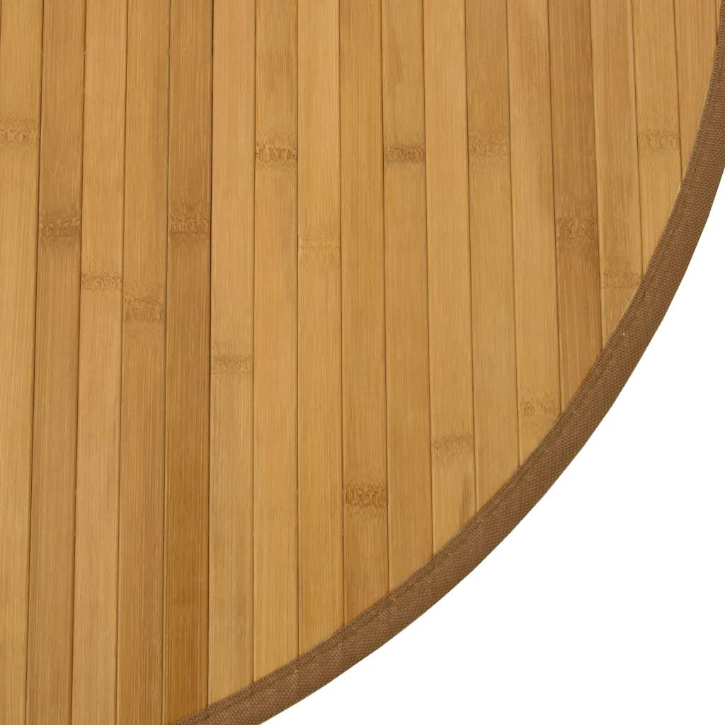 Vloerkleed rond 80 cm bamboe naturel is nu te koop bij PeponiXL, paradijselijk wonen!