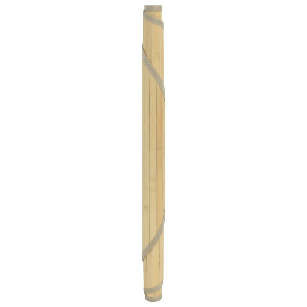 Vloerkleed rond 100 cm bamboe lichtnaturel is nu te koop bij PeponiXL, paradijselijk wonen!