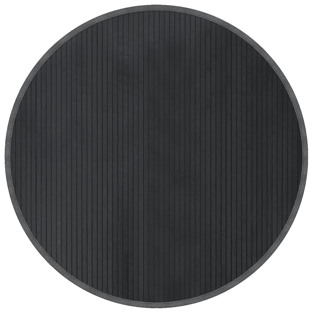 Vloerkleed rond 100 cm bamboe grijs is nu te koop bij PeponiXL, paradijselijk wonen!