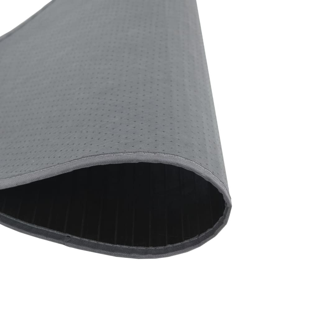Vloerkleed rond 100 cm bamboe grijs is nu te koop bij PeponiXL, paradijselijk wonen!
