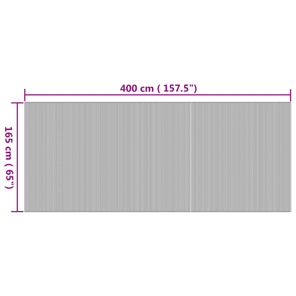 Kamerscherm breedte 400 cm hoogte 165 cm bamboe naturel is nu te koop bij PeponiXL, paradijselijk wonen!