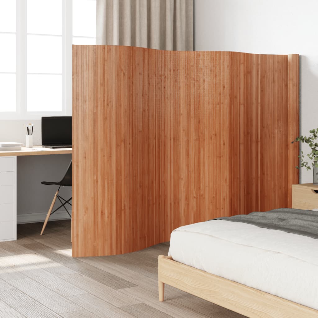 Kamerscherm breedte 600 cm hoogte 165 cm bamboe bruin is nu te koop bij PeponiXL, paradijselijk wonen!