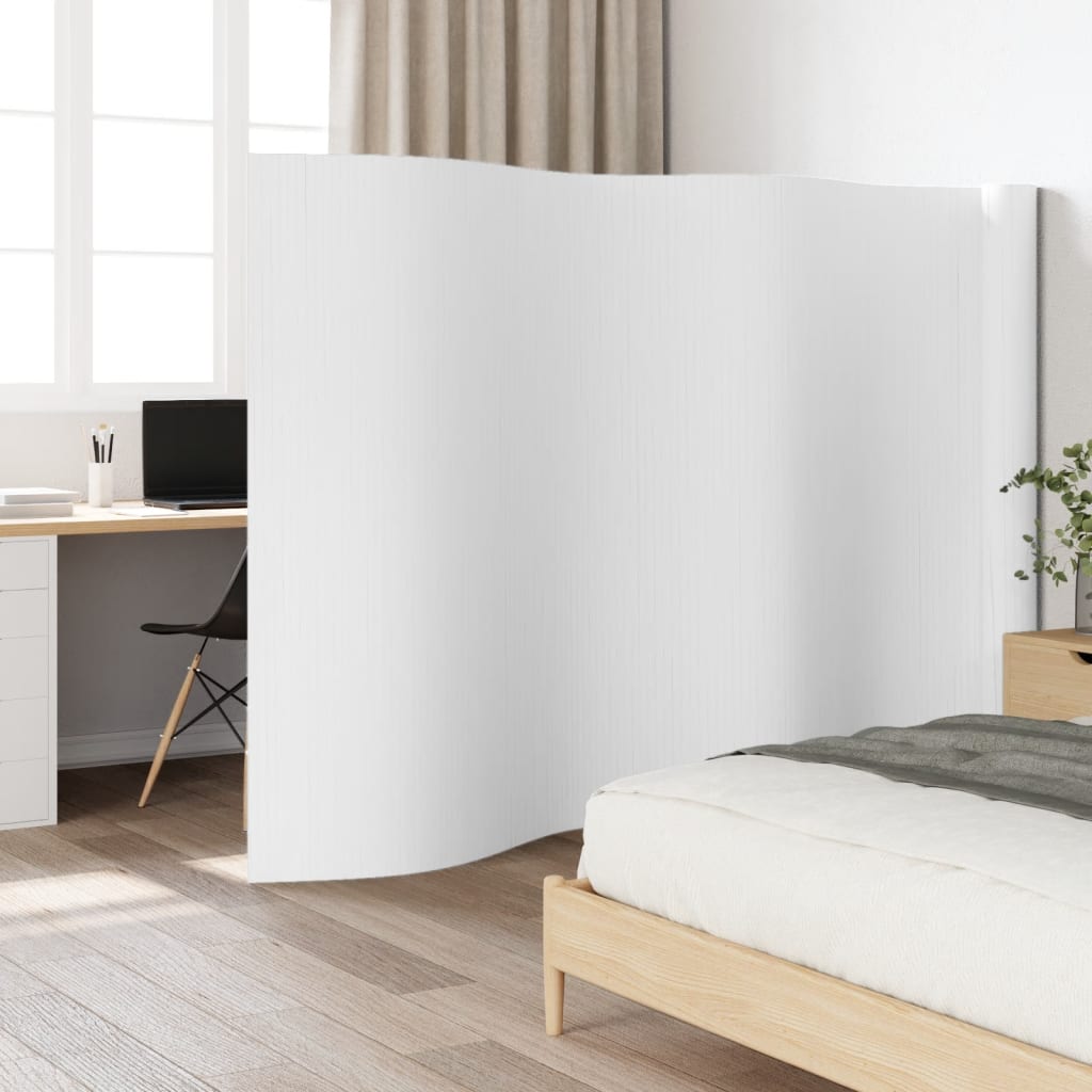 Kamerscherm breedte 800 cm hoogte 165 cm bamboe wit is nu te koop bij PeponiXL, paradijselijk wonen!
