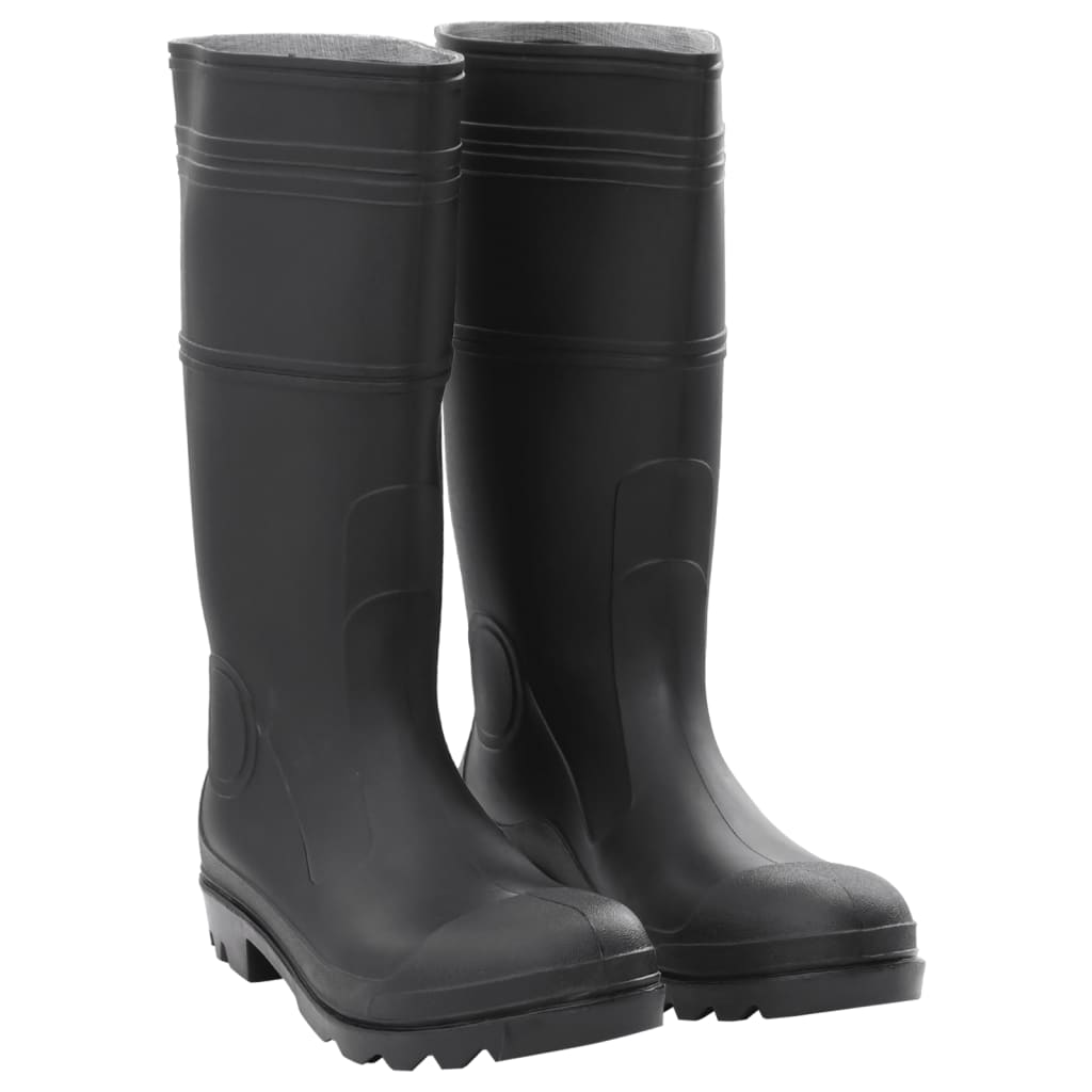 Regenlaarzen maat 44 PVC zwart is nu te koop bij PeponiXL, paradijselijk wonen!