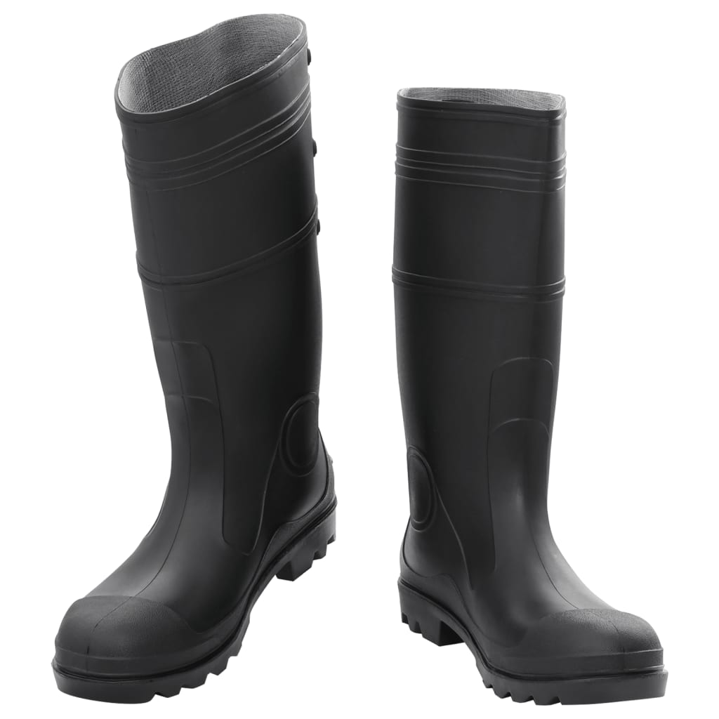 Regenlaarzen maat 44 PVC zwart is nu te koop bij PeponiXL, paradijselijk wonen!