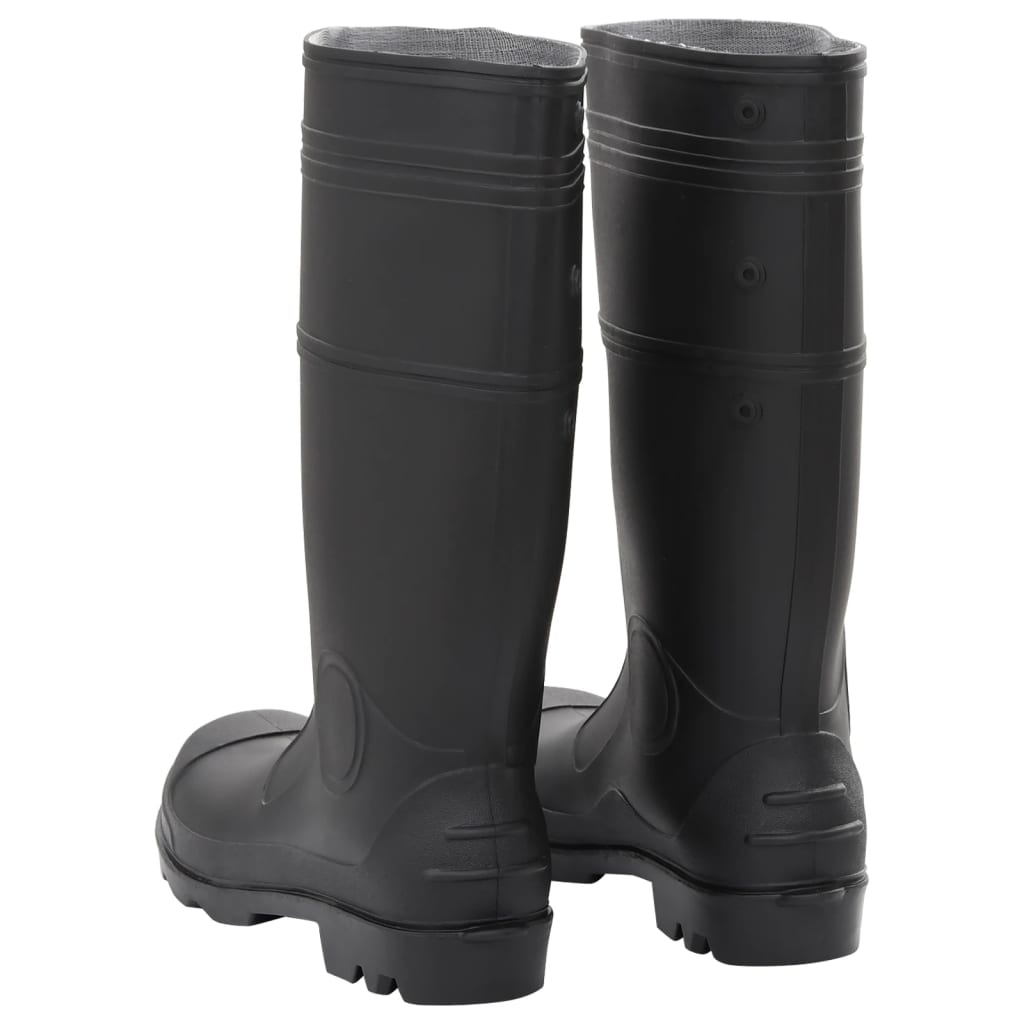 Regenlaarzen maat 44 PVC zwart is nu te koop bij PeponiXL, paradijselijk wonen!