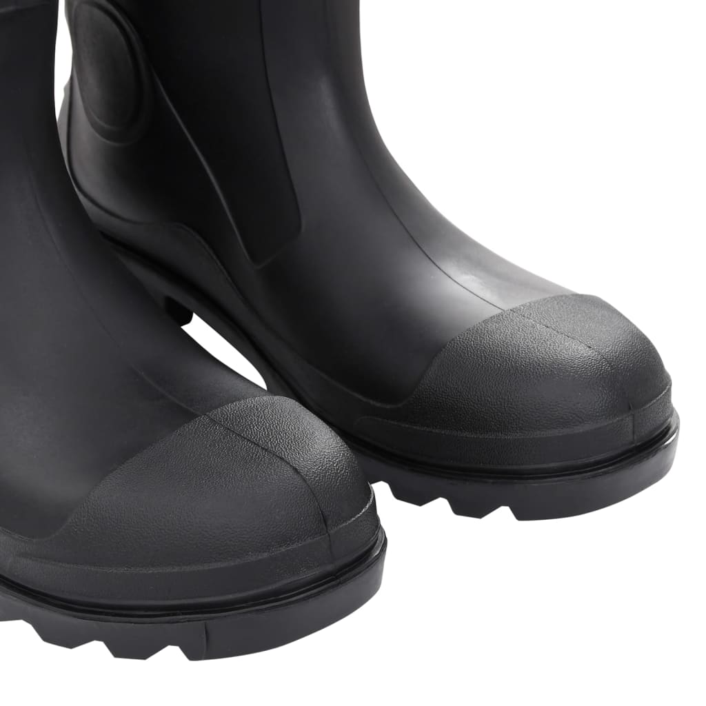 Regenlaarzen maat 45 PVC zwart is nu te koop bij PeponiXL, paradijselijk wonen!