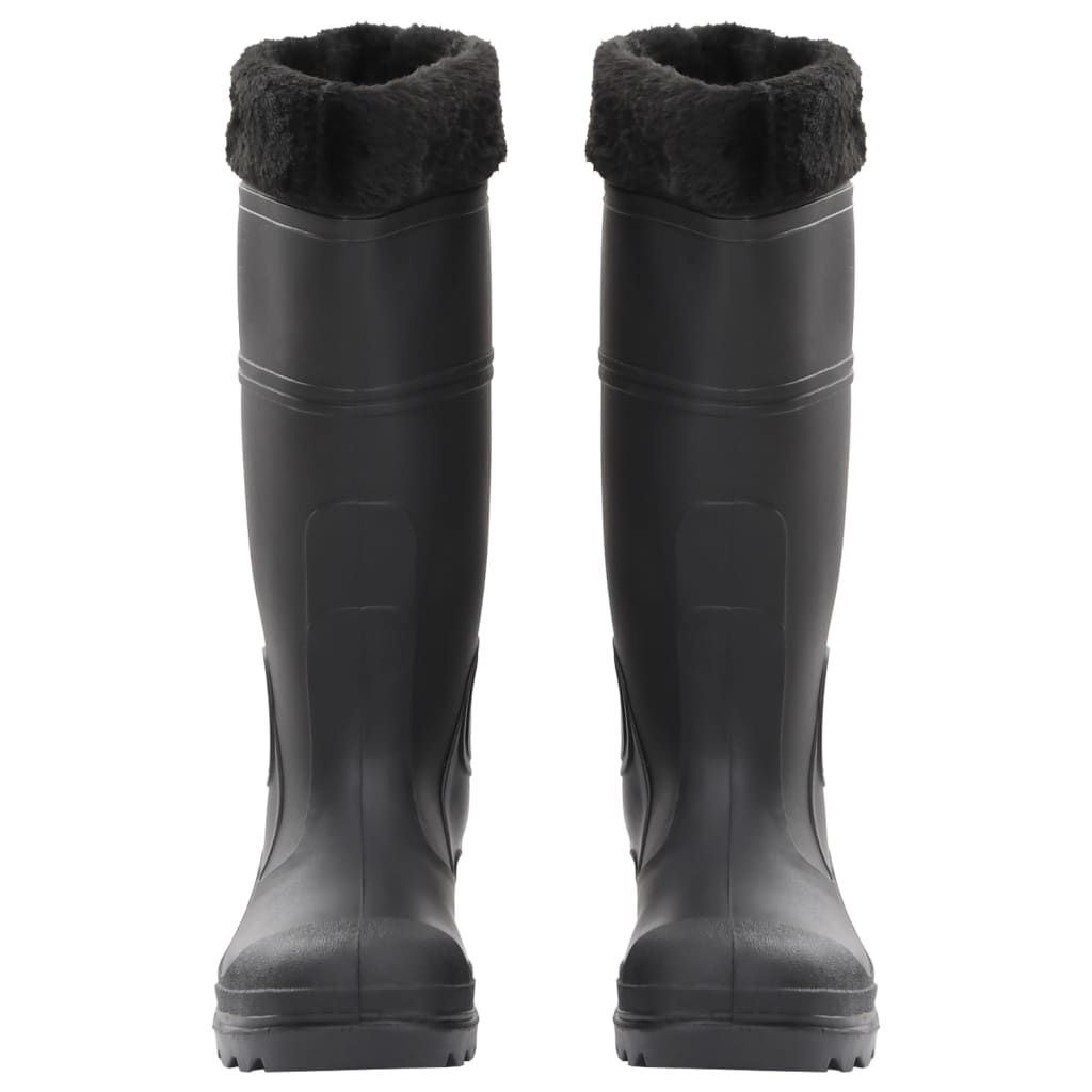 Regenlaarzen met verwijderbare sokken maat 40 PVC zwart is nu te koop bij PeponiXL, paradijselijk wonen!